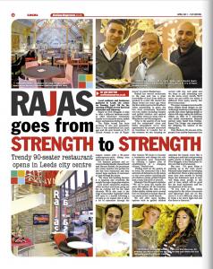 Rajas goes from strength to strength